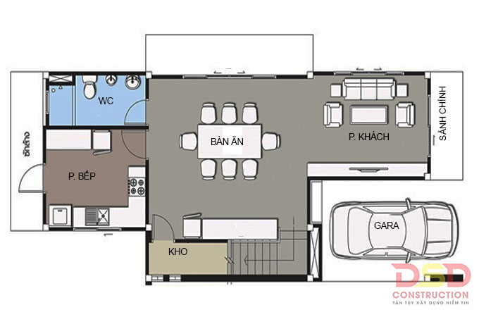 MB1 – Biệt thự phố tại Hải Dương cao 3 tầng