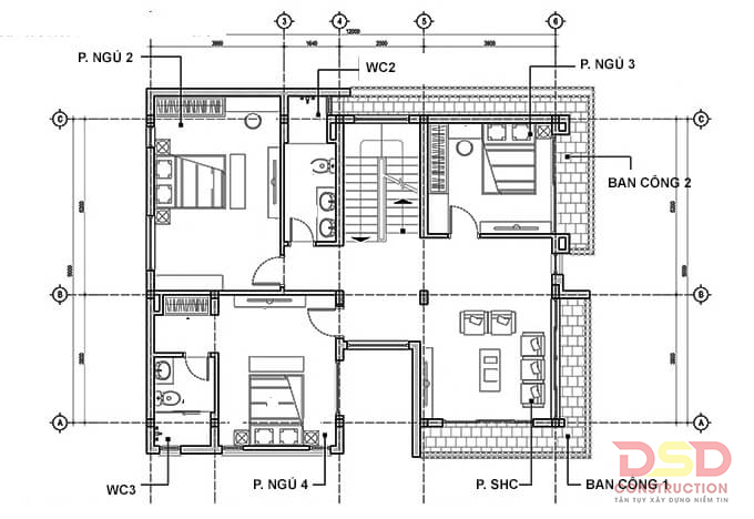 Mẫu thiết kế biệt thự 3 tầng